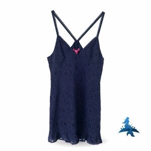 1272 NWT BETSEY JOHNSON Lace Dress – M – Navy